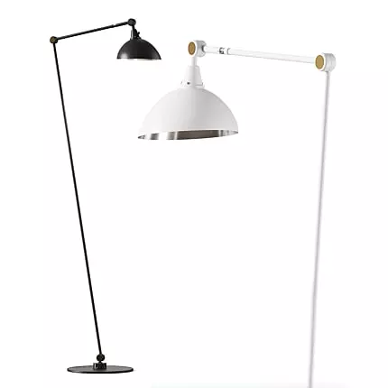 Industrial Floor Lamp Set 3D model_0