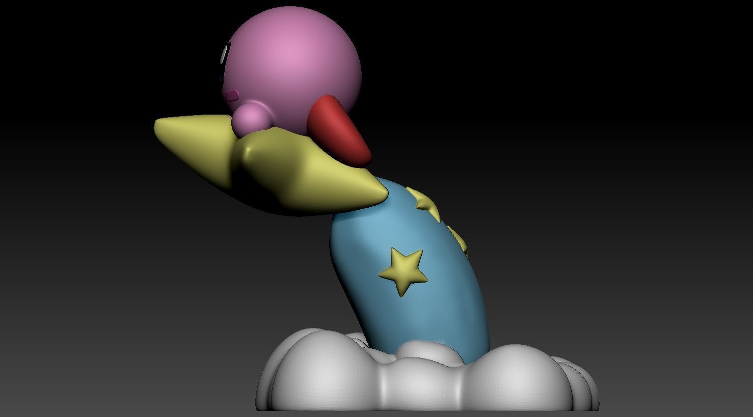 Kirby Star Flight Fanart 3D print model_5