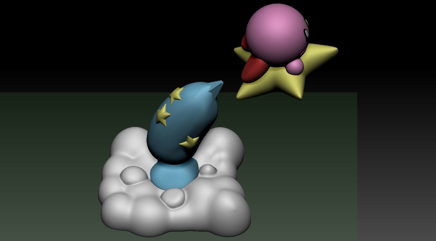 Kirby Star Flight Fanart 3D print model_7