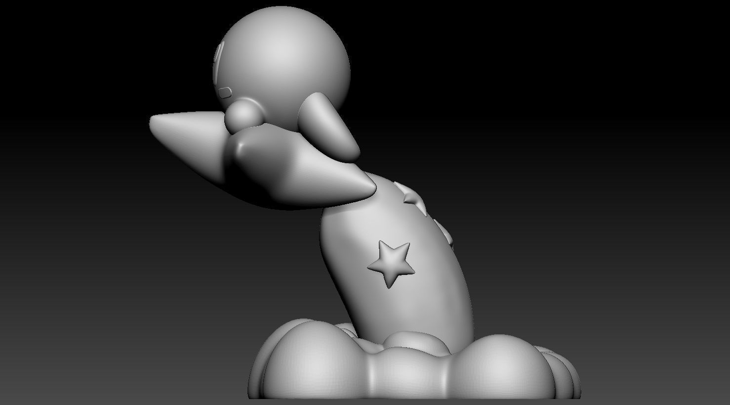 Kirby Star Flight Fanart 3D print model_6