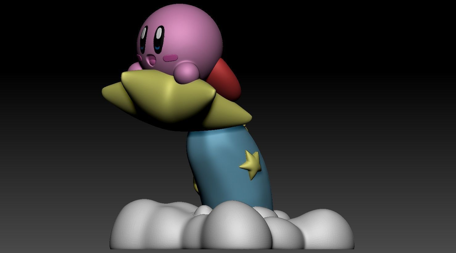 Kirby Star Flight Fanart 3D print model_3