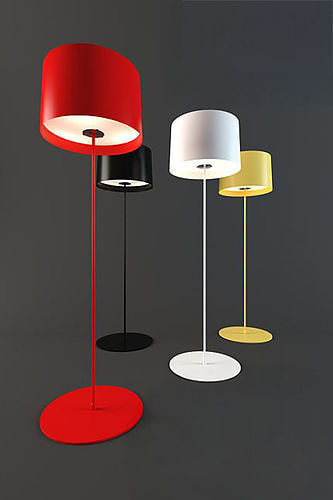 Modern Floor Lamp Set 3D model