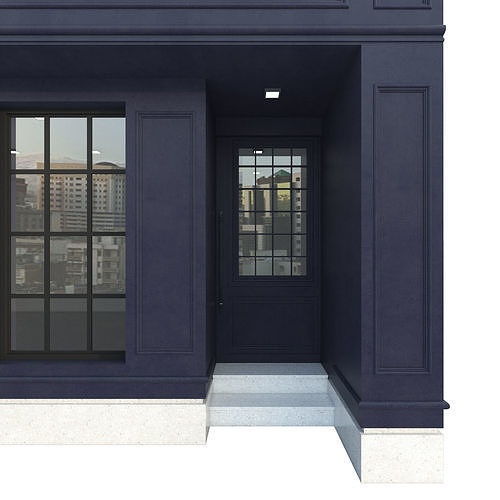Modern Commercial Building No11 3D model 4