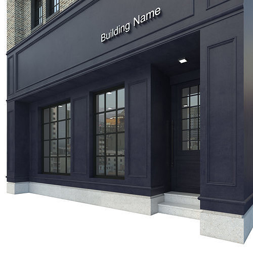 Modern Commercial Building No11 3D model 3