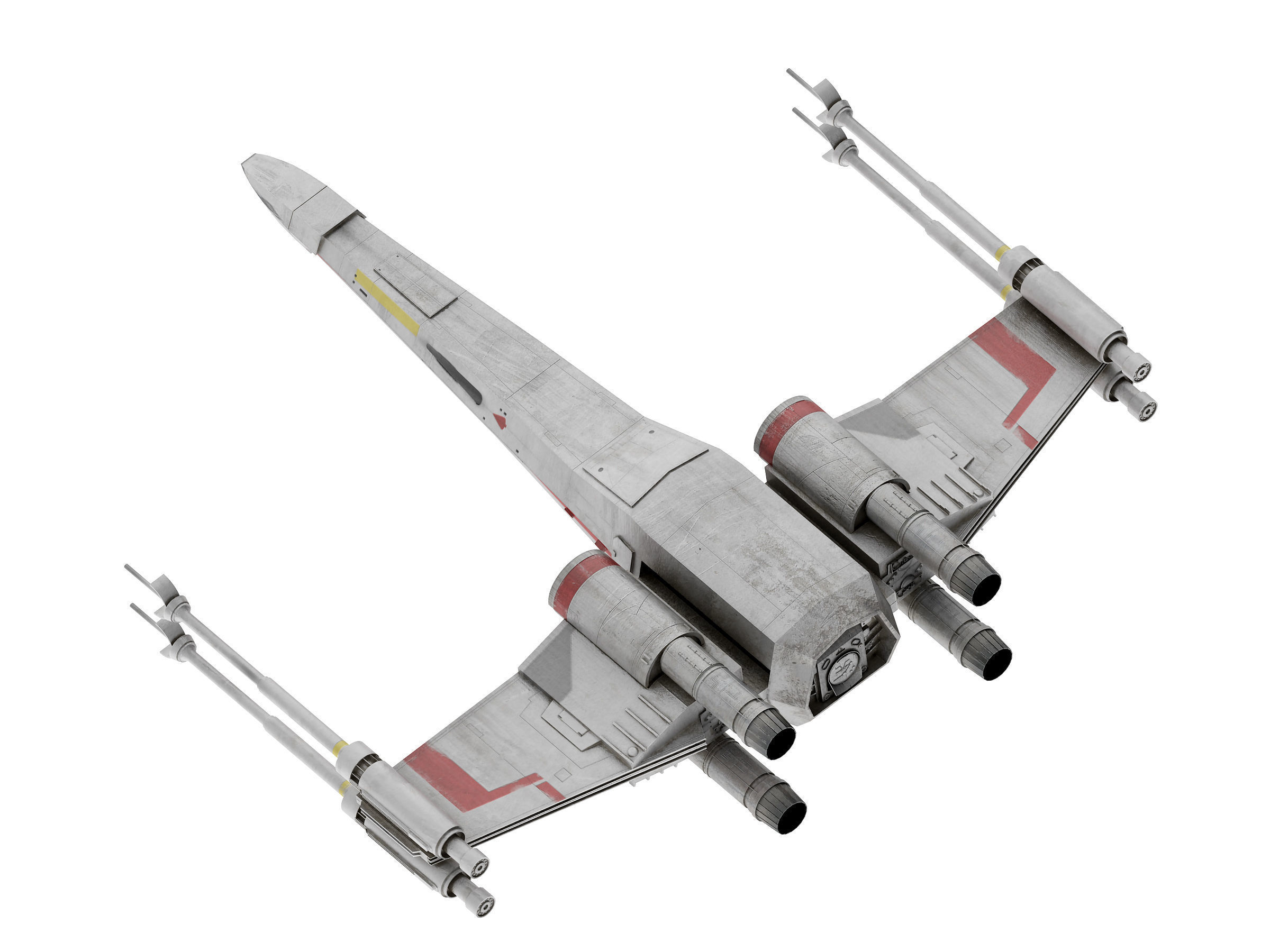 military unmanned aerial vehicle Low-poly 3D model_5