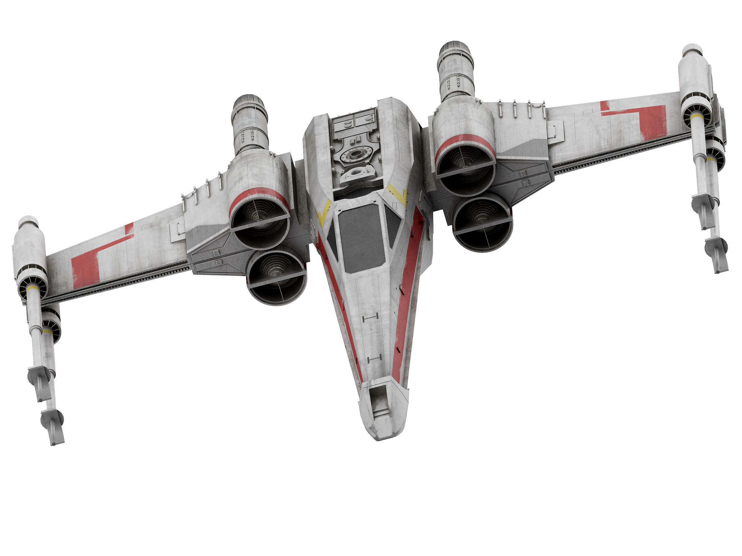 military unmanned aerial vehicle Low-poly 3D model_7