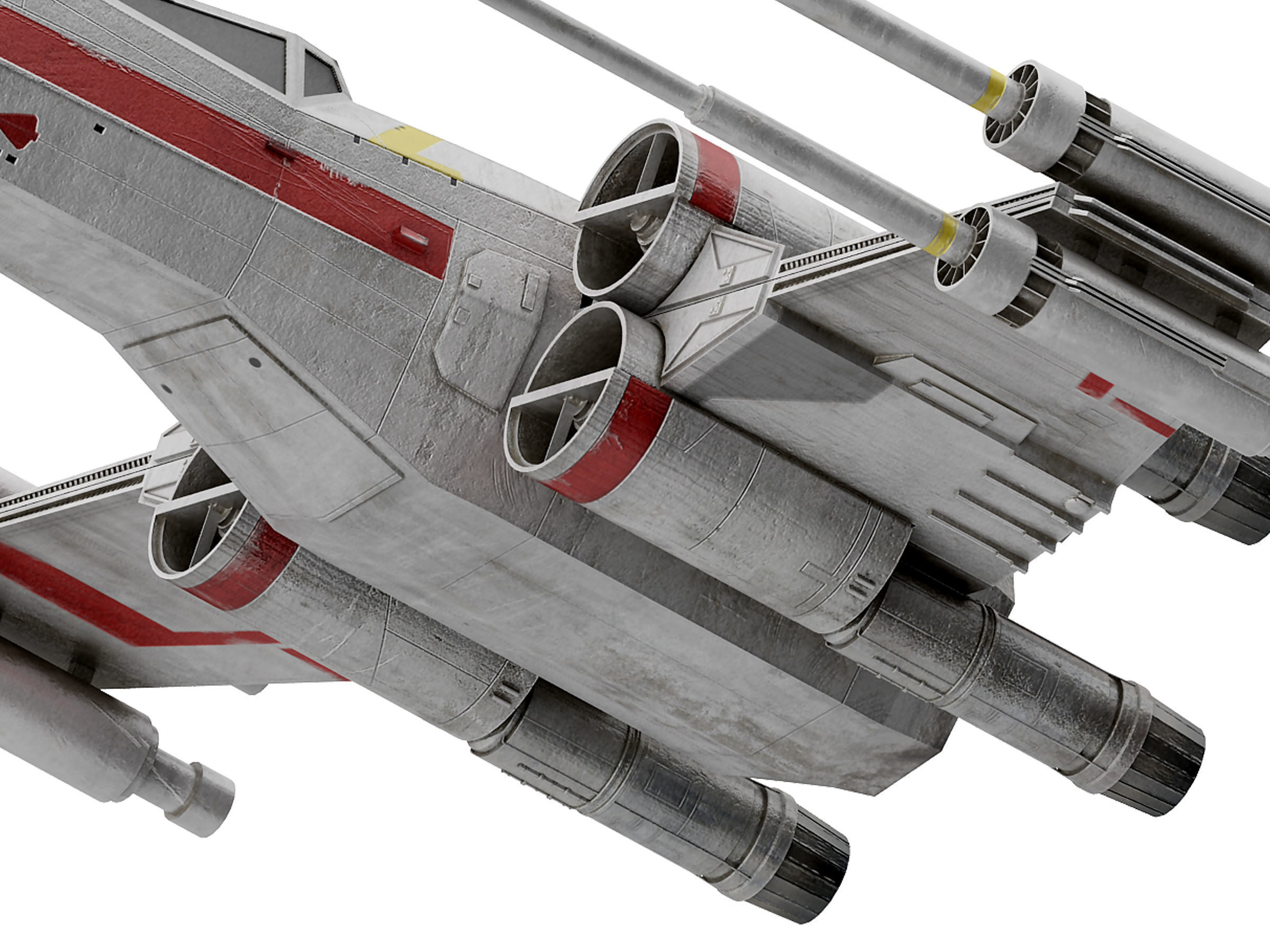 military unmanned aerial vehicle Low-poly 3D model_3