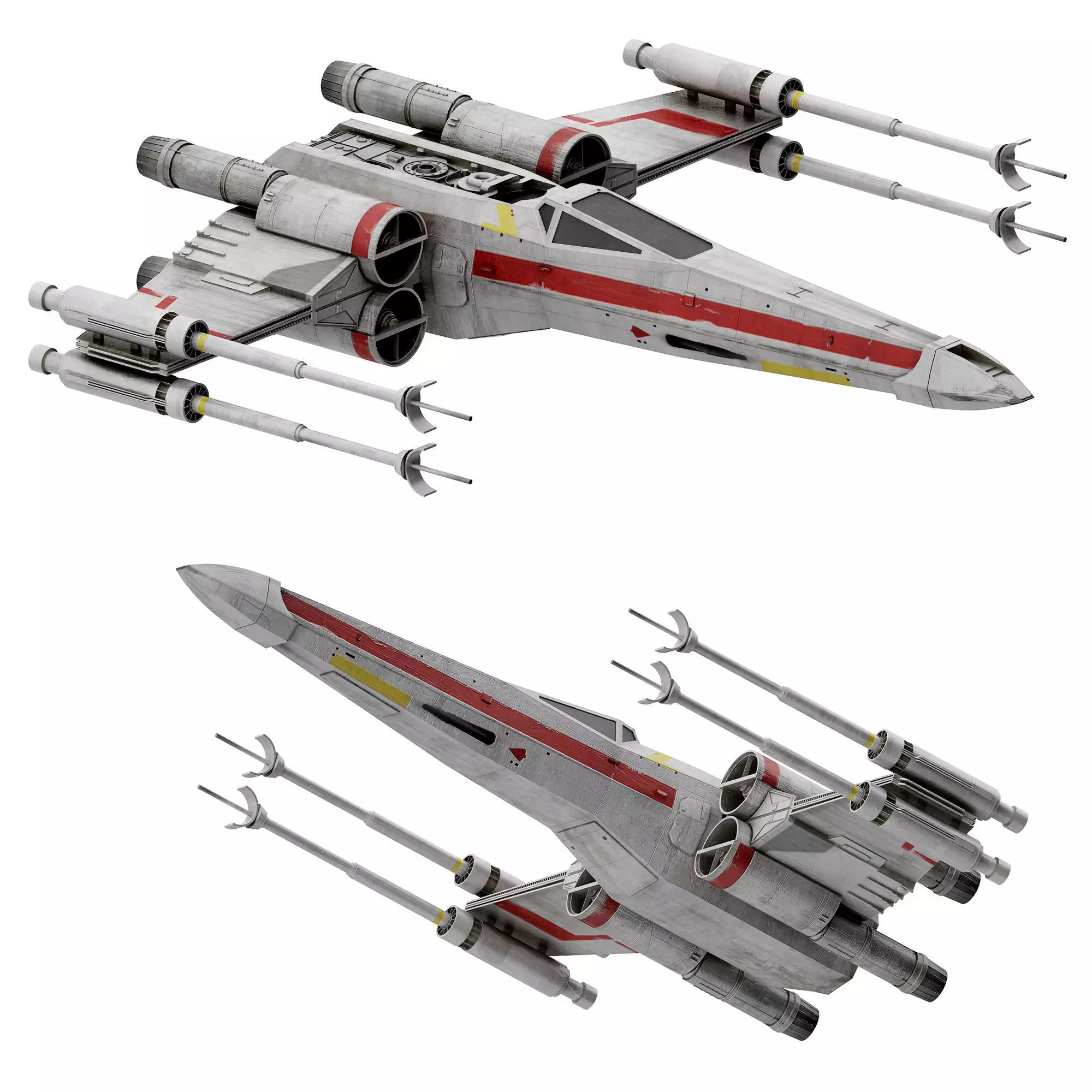 military unmanned aerial vehicle Low-poly 3D model_0