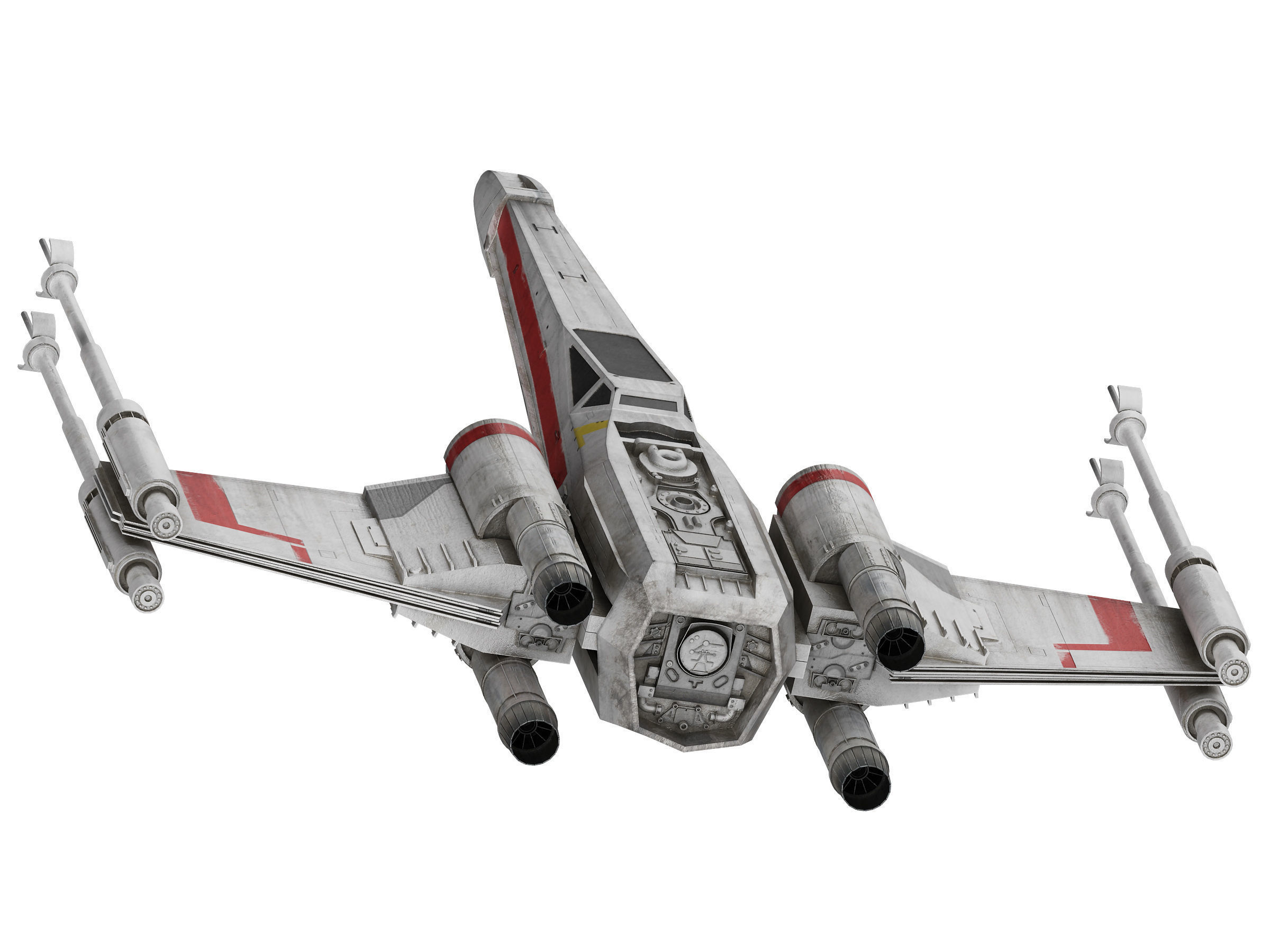 military unmanned aerial vehicle Low-poly 3D model_6