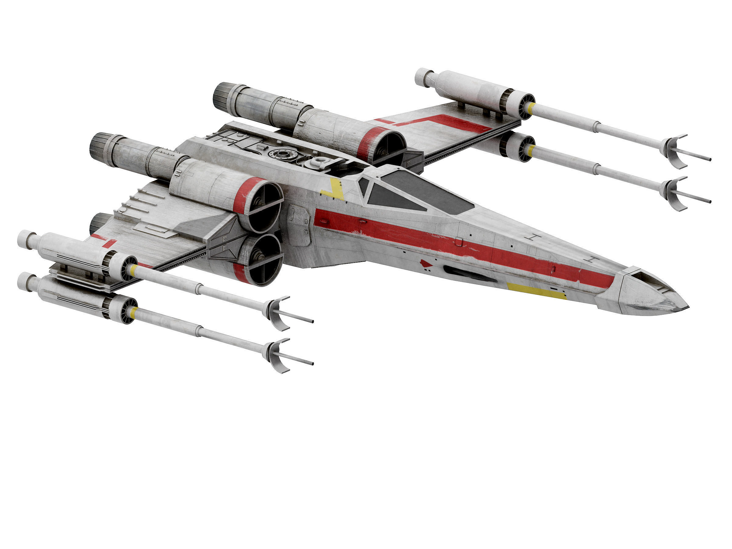 military unmanned aerial vehicle Low-poly 3D model_2