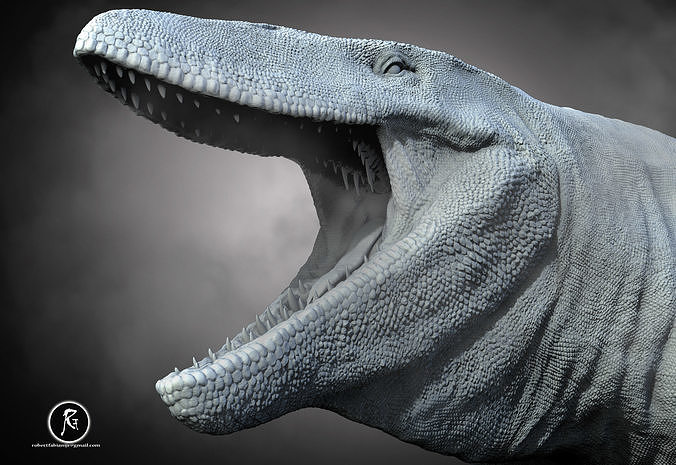 Tylosaurus lunge pose  3D print model