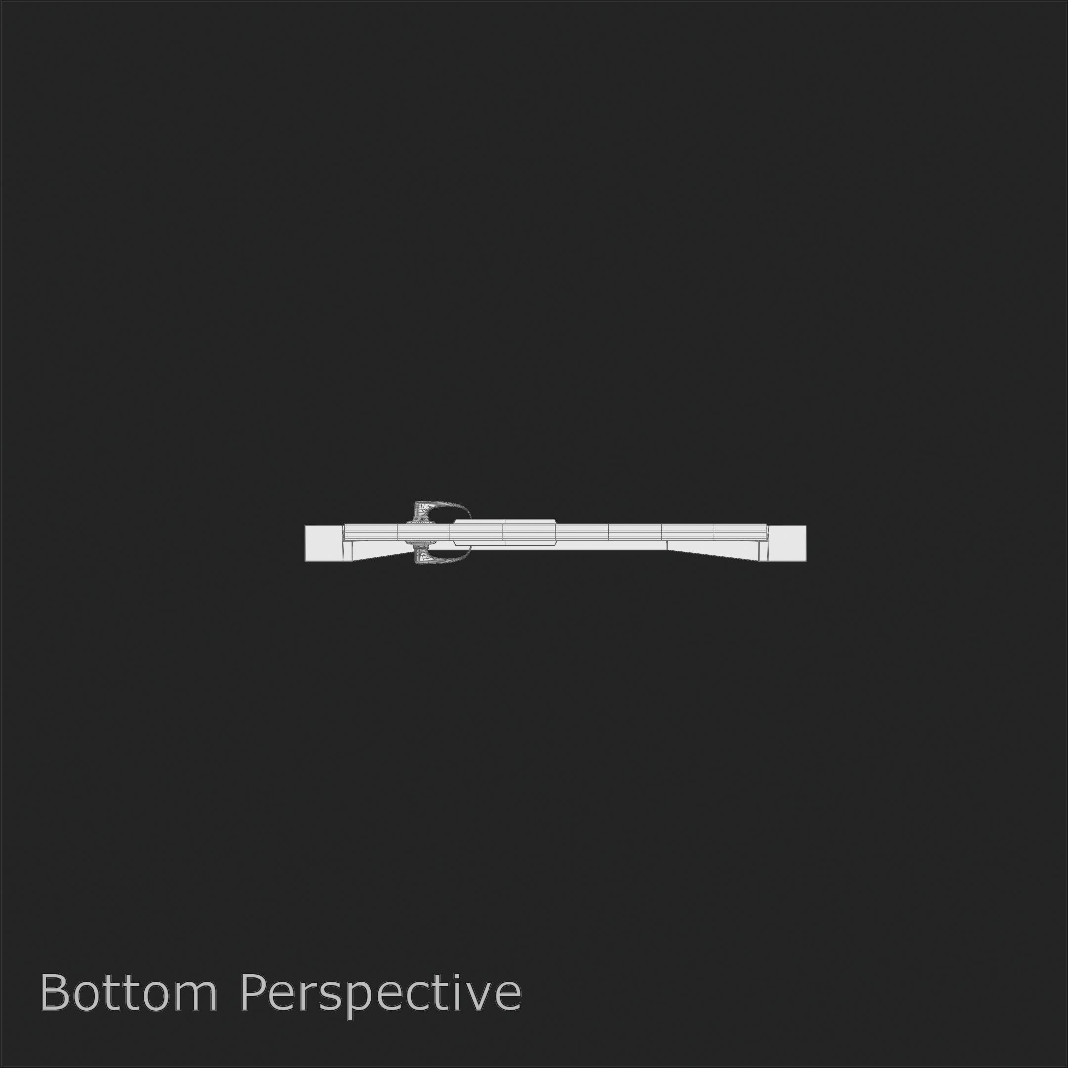 Vertical Glass Pane Wooden Door 3D model_13