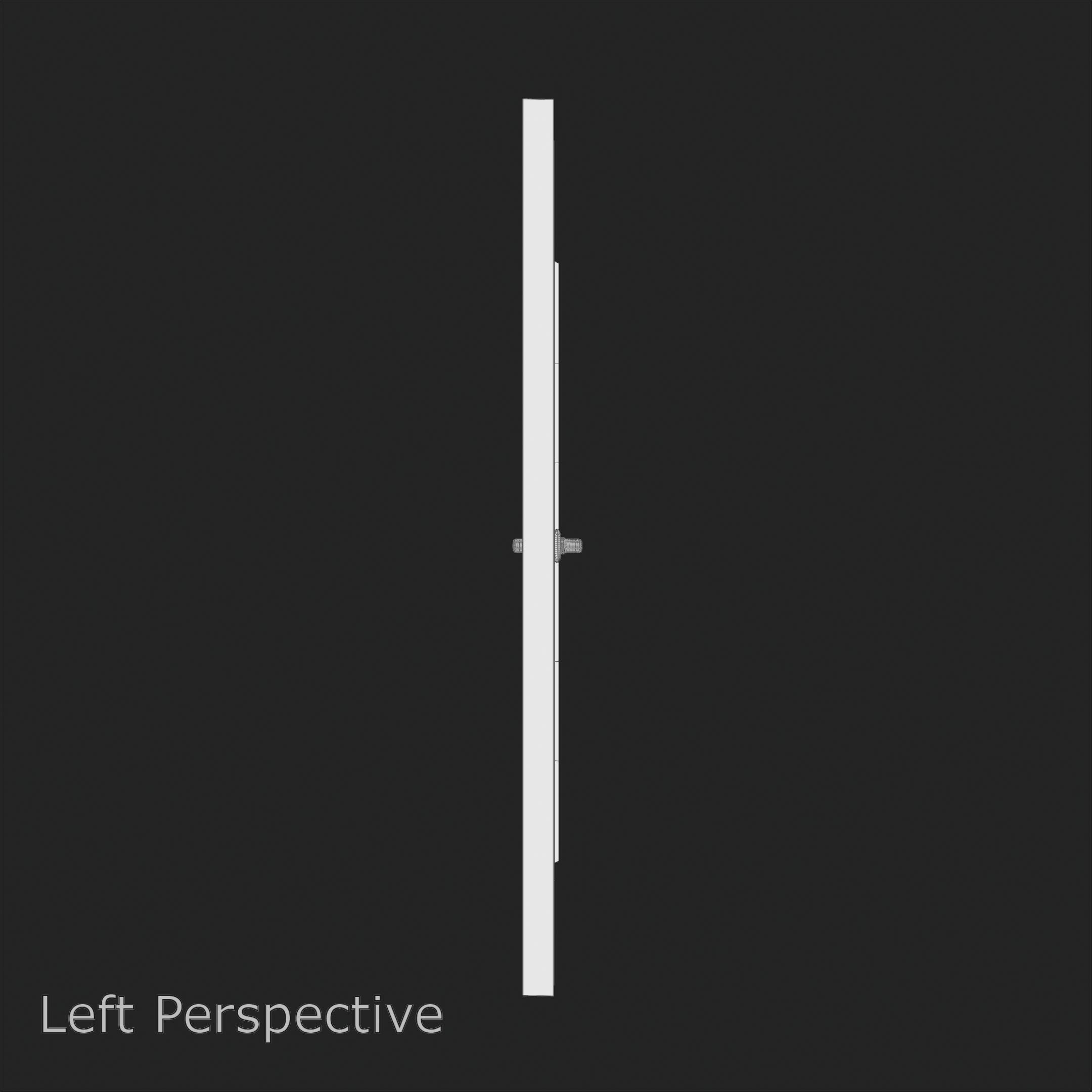 Vertical Glass Pane Wooden Door 3D model_11