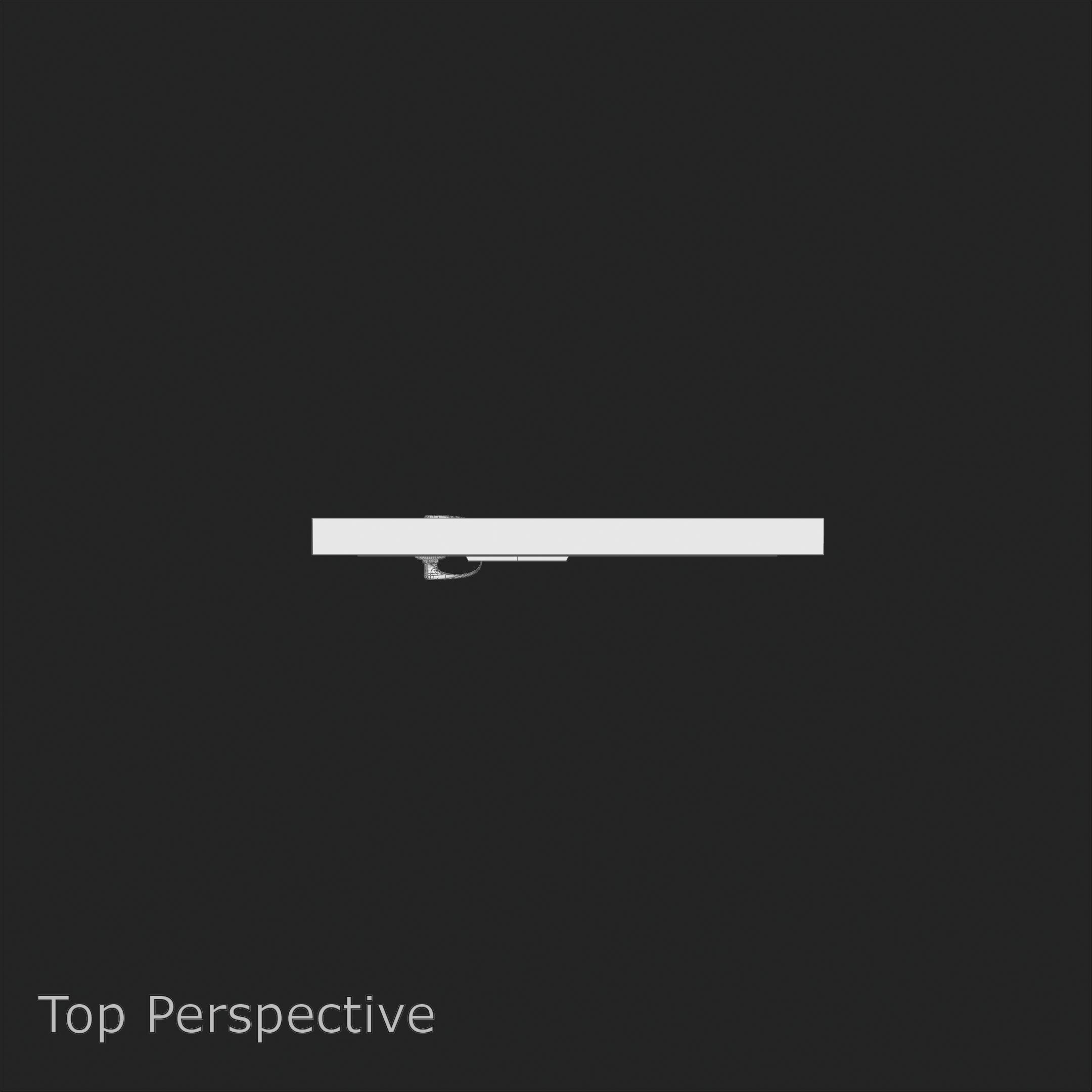 Vertical Glass Pane Wooden Door 3D model_14