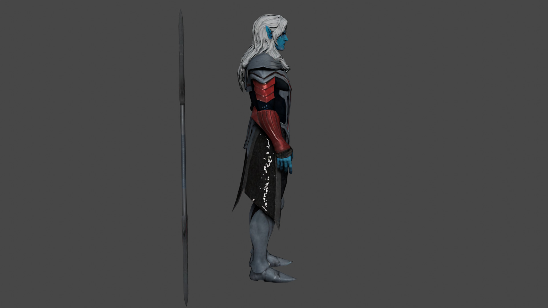 Malekith Low-poly 3D model_2