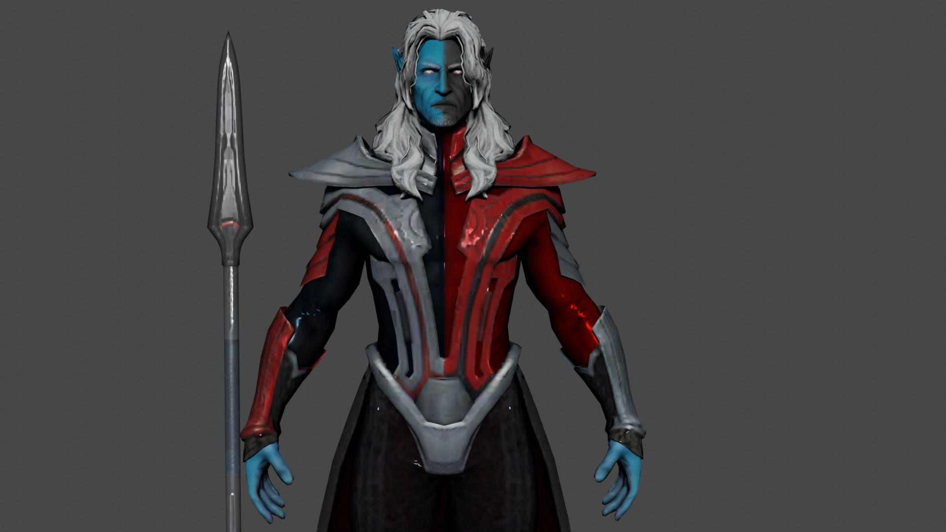 Malekith Low-poly 3D model_1