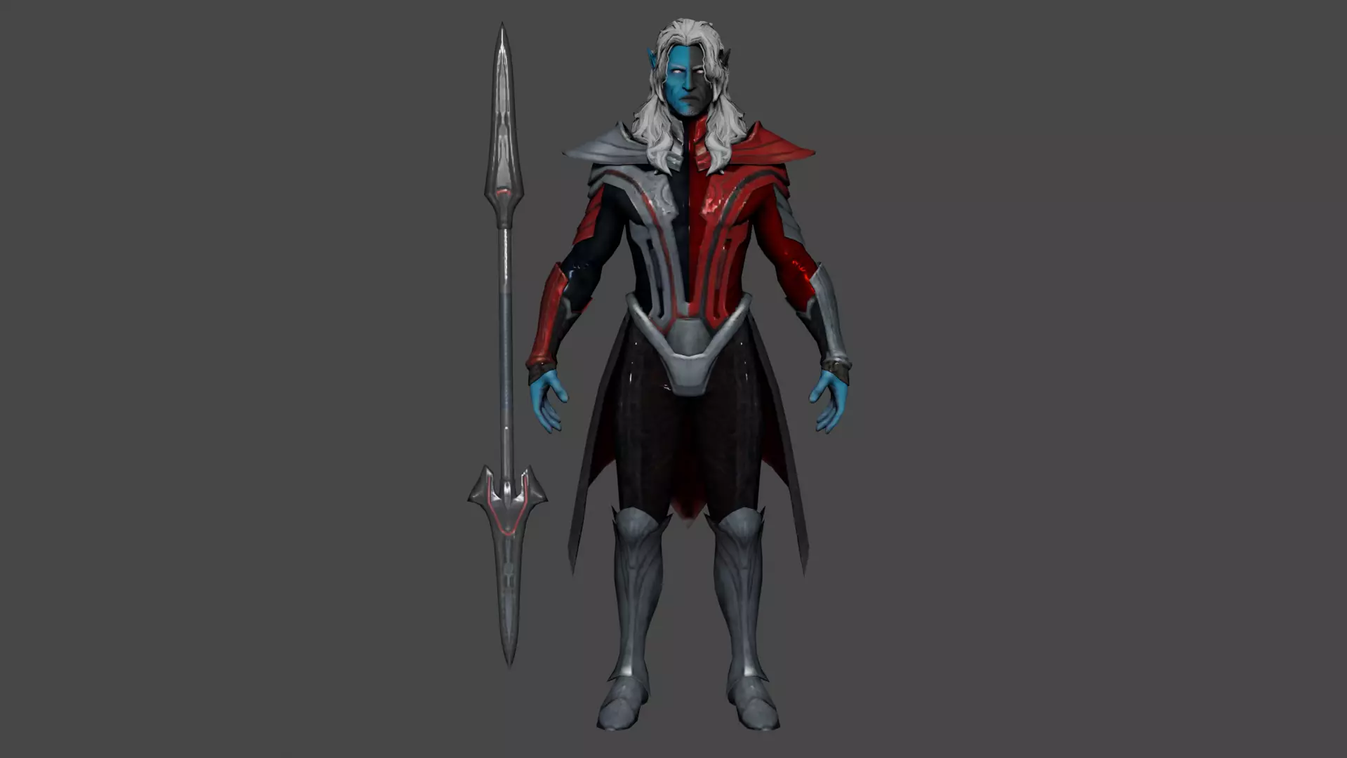 Malekith Low-poly 3D model_0