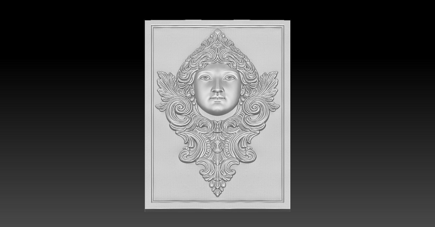 2 pattern CNC Relief Model 3D print model_3