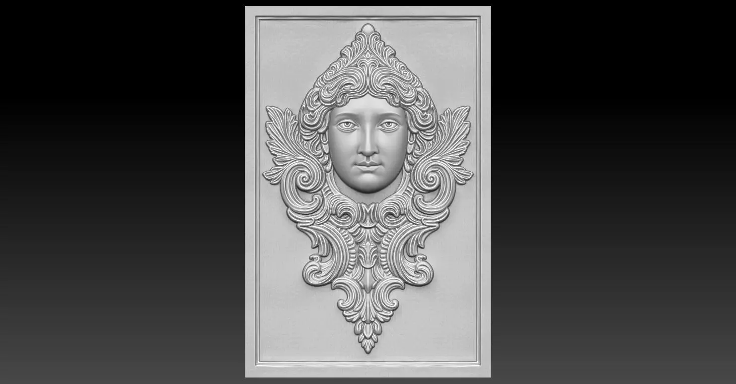 2 pattern CNC Relief Model 3D print model_0