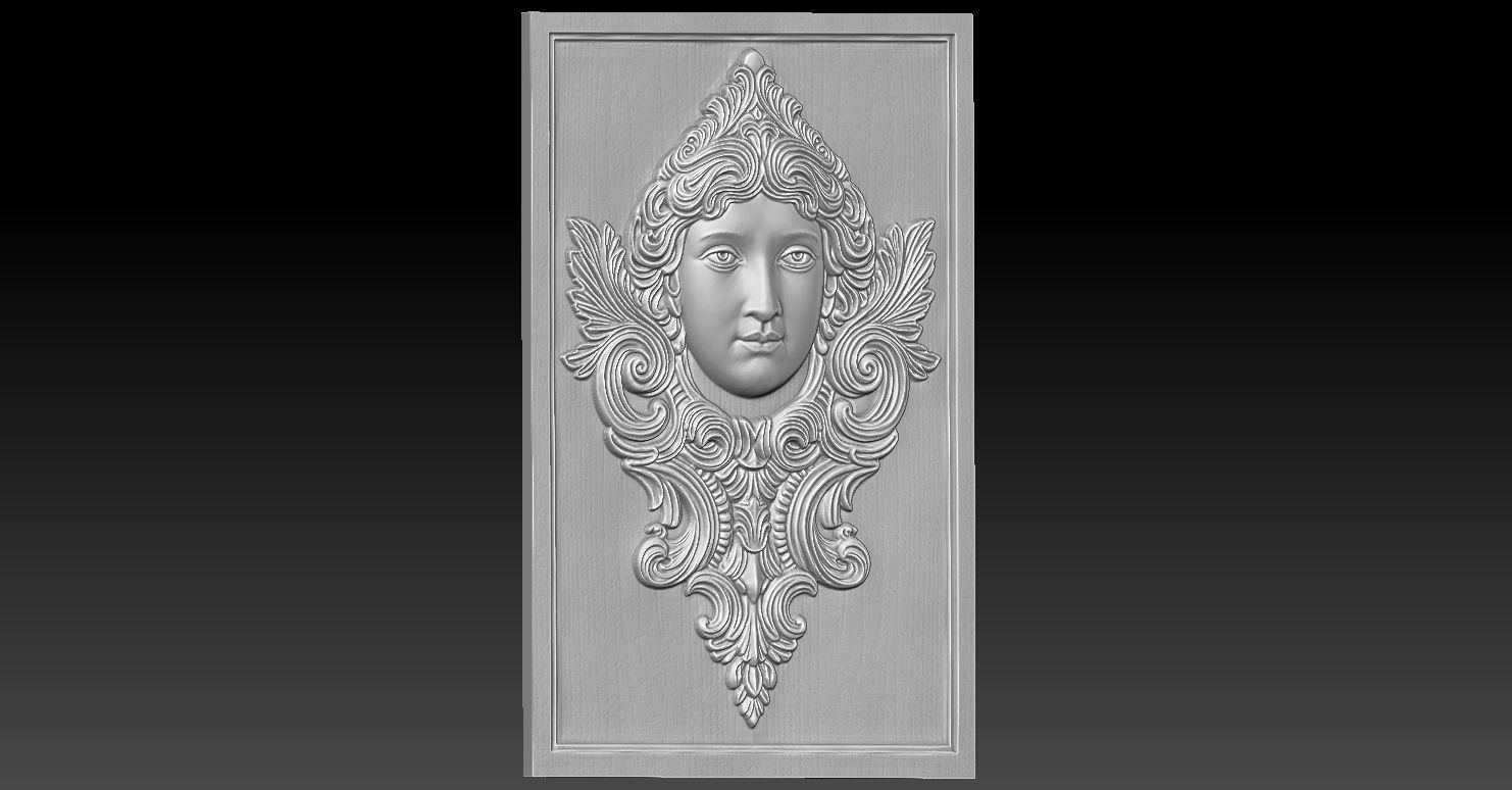 2 pattern CNC Relief Model 3D print model_1