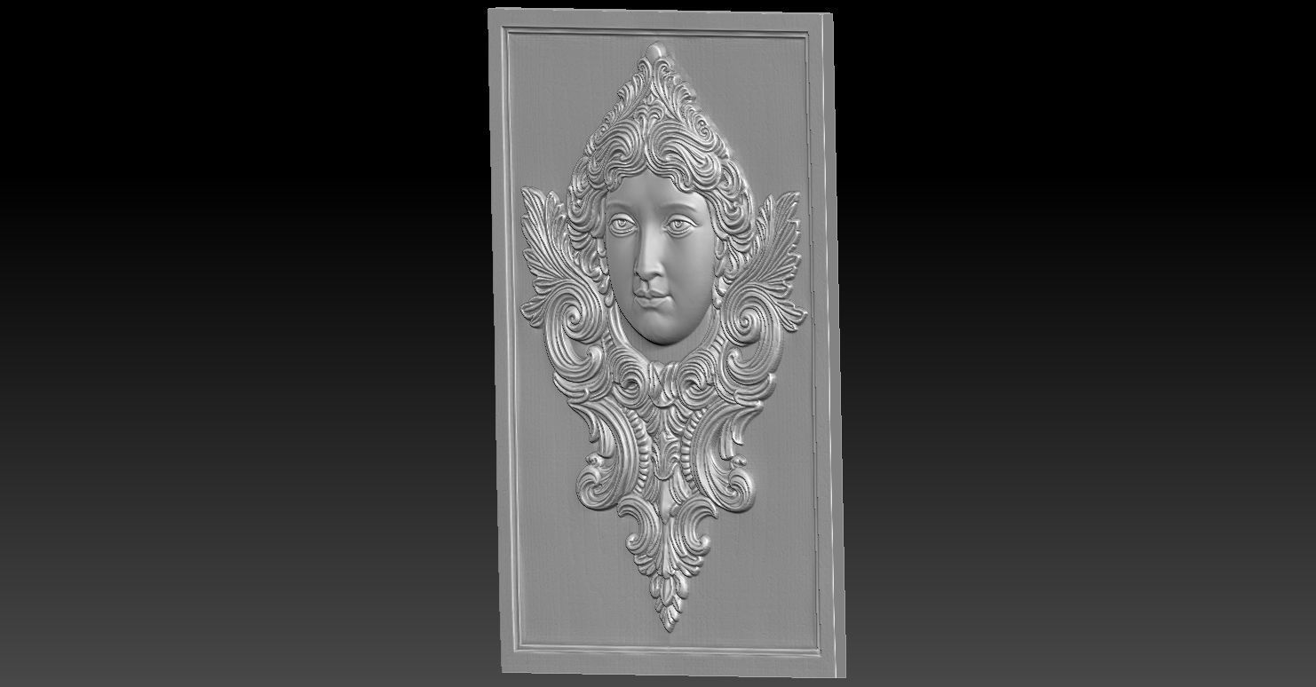 2 pattern CNC Relief Model 3D print model_2
