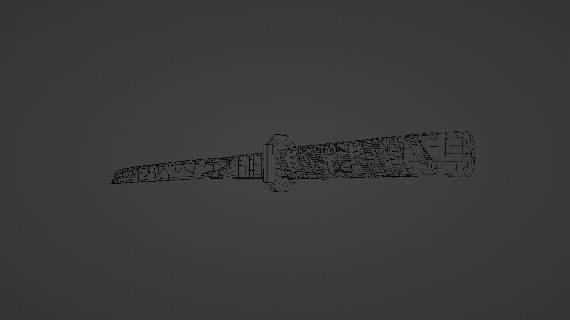 Shattered Sci-Fi Sword Blade 300 Plus Fragmented Blade Pieces 3D model_6