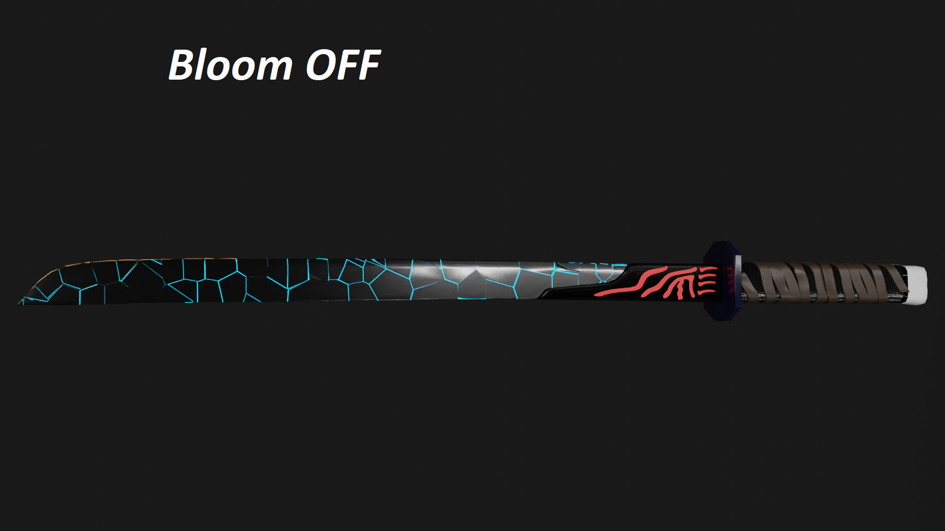 Shattered Sci-Fi Sword Blade 300 Plus Fragmented Blade Pieces 3D model_2