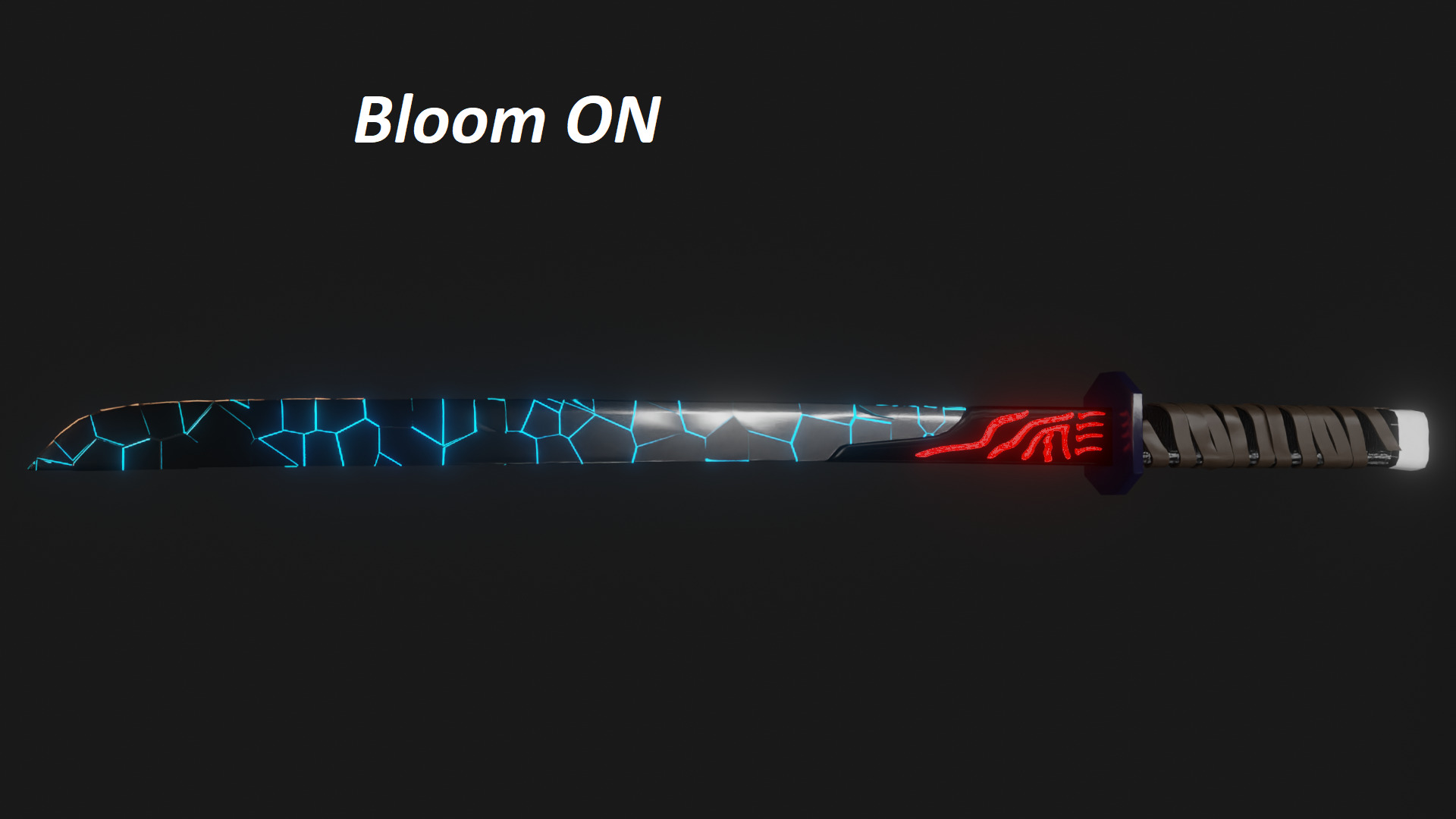 Shattered Sci-Fi Sword Blade 300 Plus Fragmented Blade Pieces 3D model_1