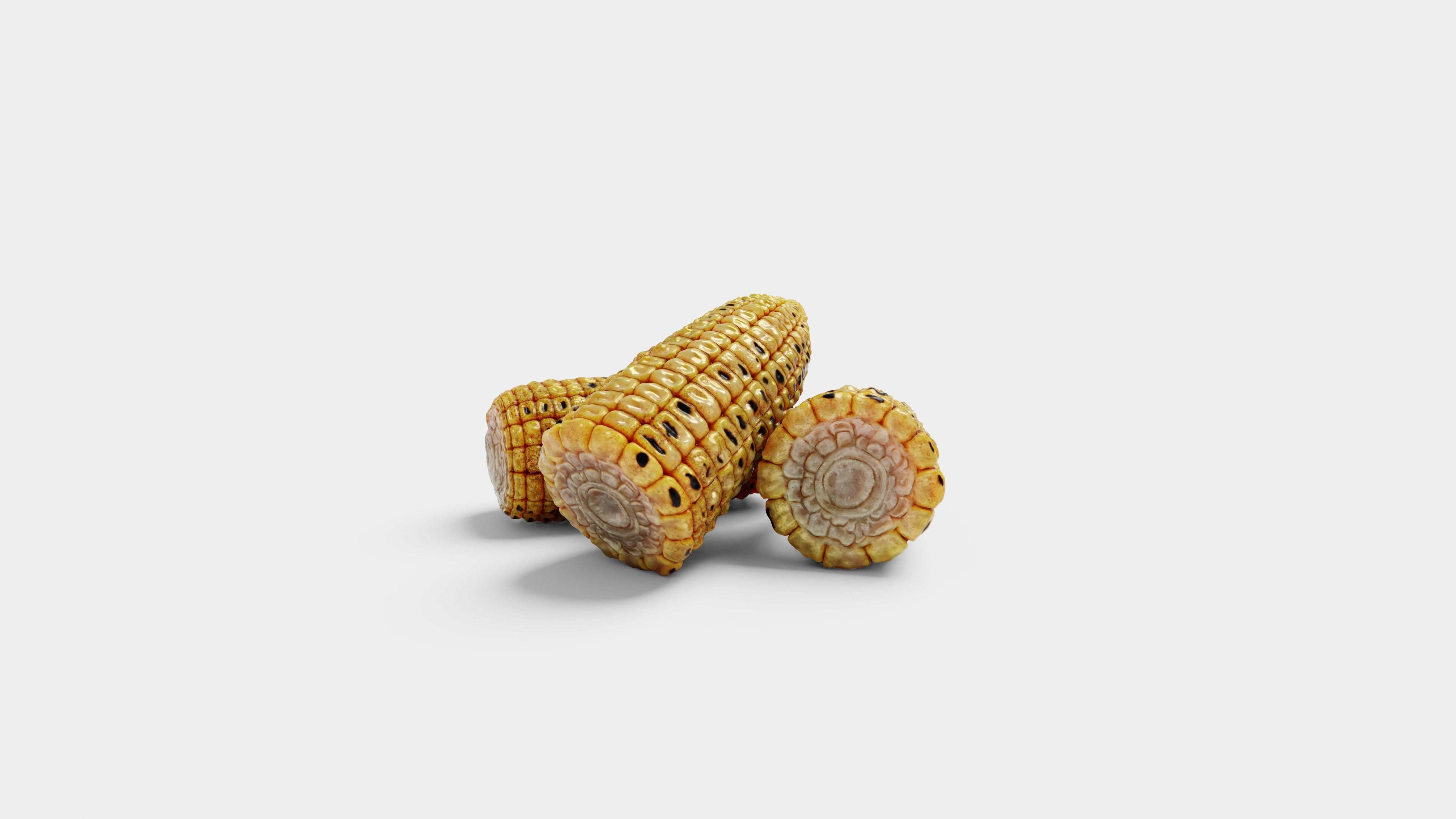 Grilled Corn - High Poly 3D Model 3D model_3