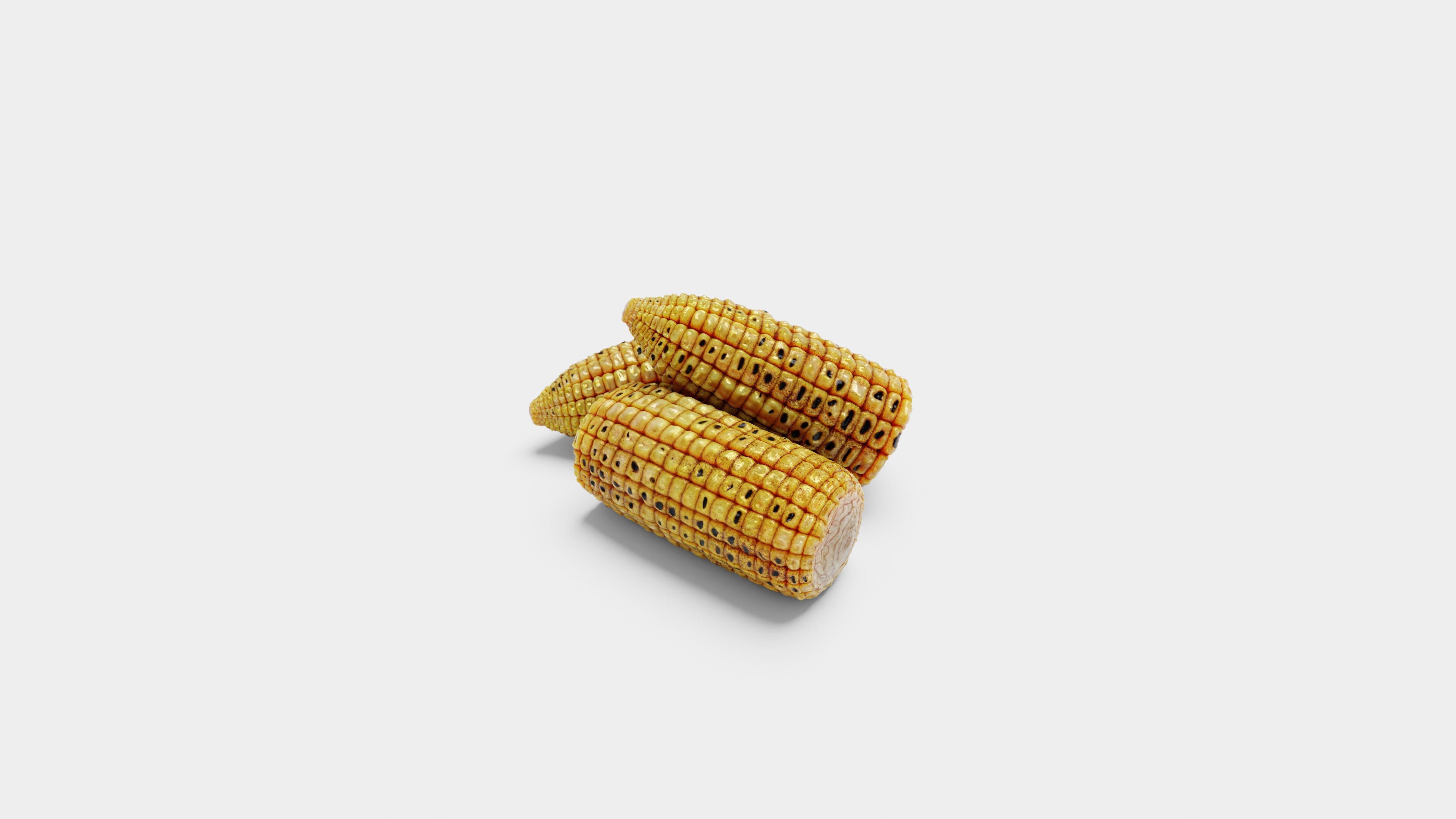 Grilled Corn - High Poly 3D Model 3D model_6