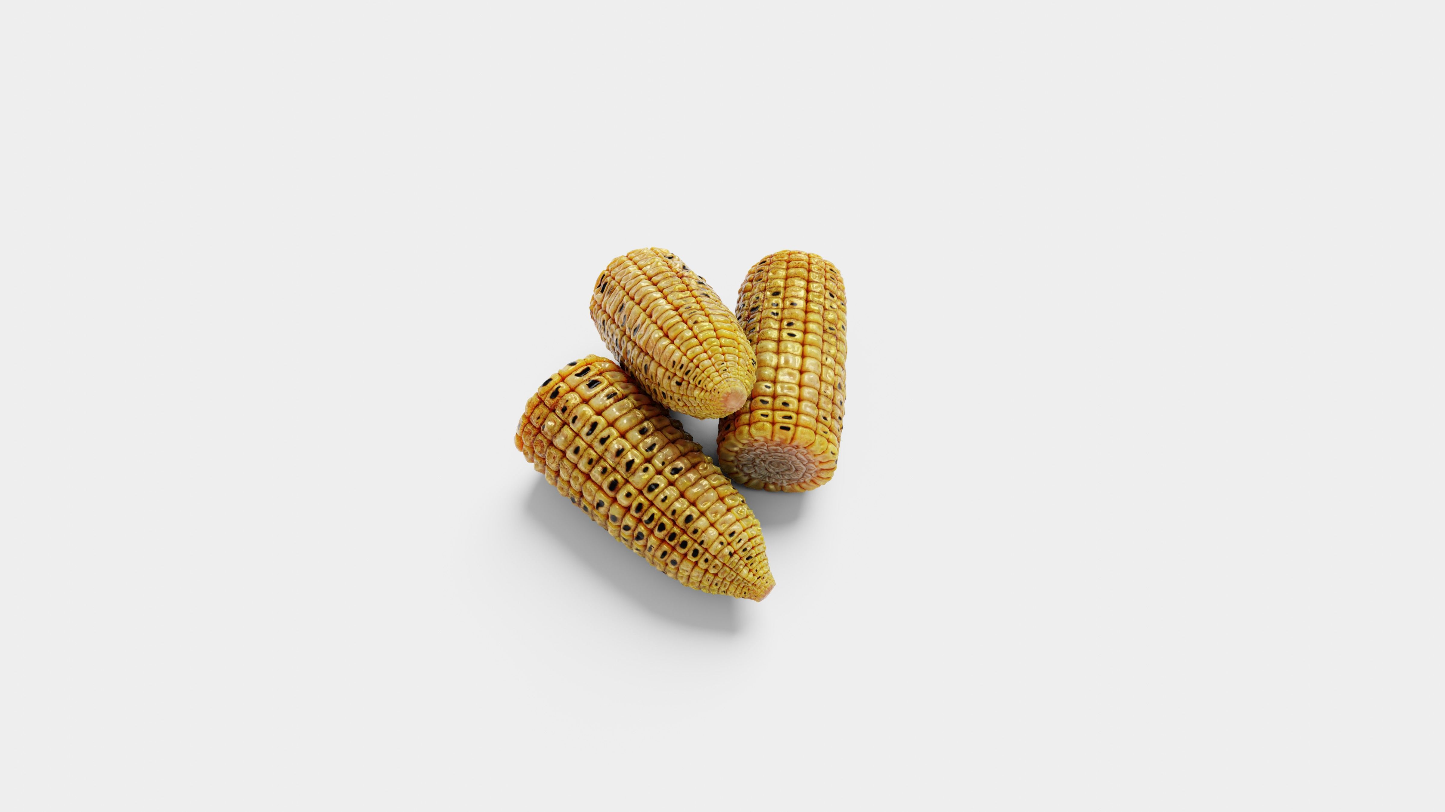 Grilled Corn - High Poly 3D Model 3D model_8