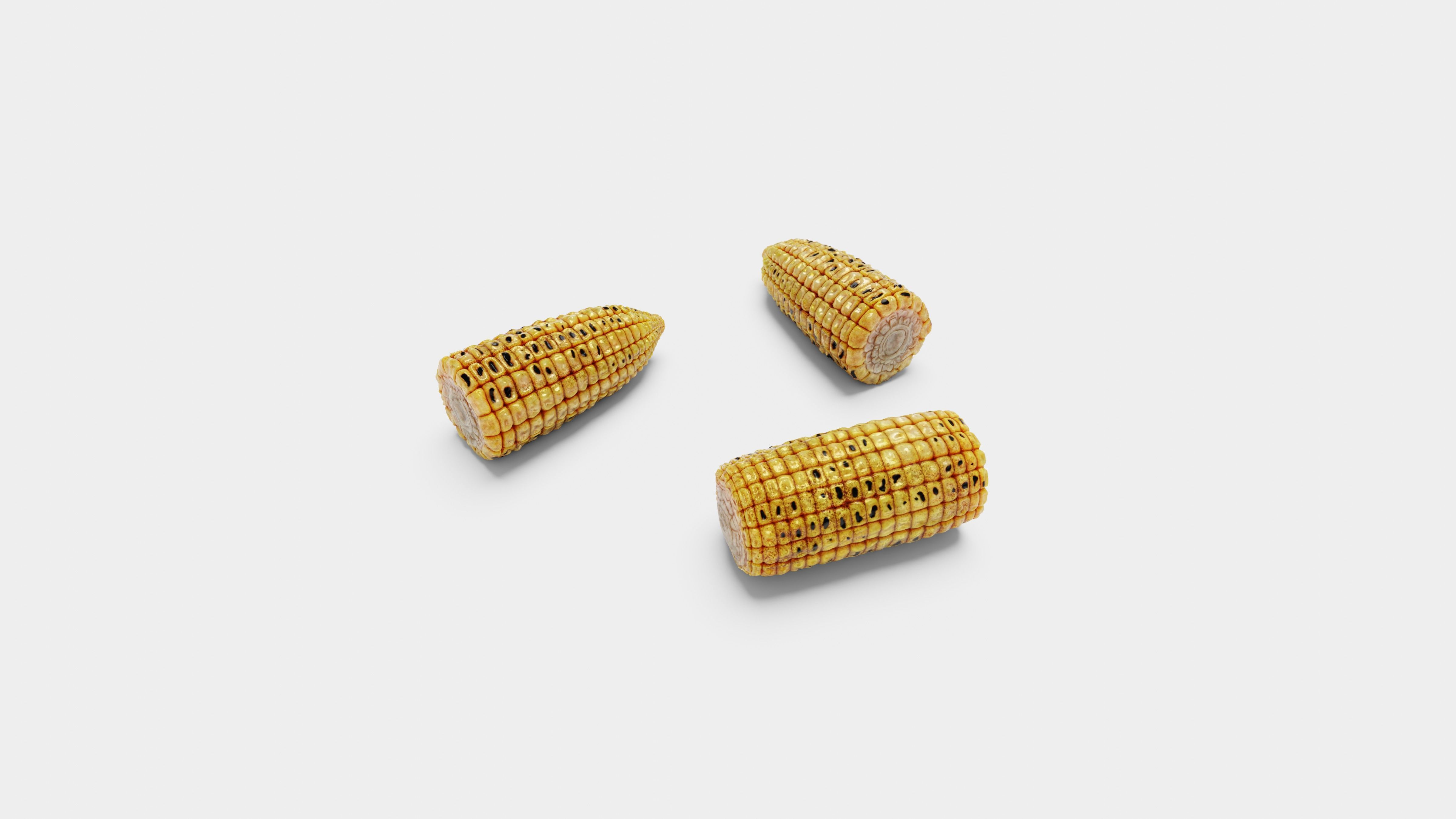Grilled Corn - High Poly 3D Model 3D model_10