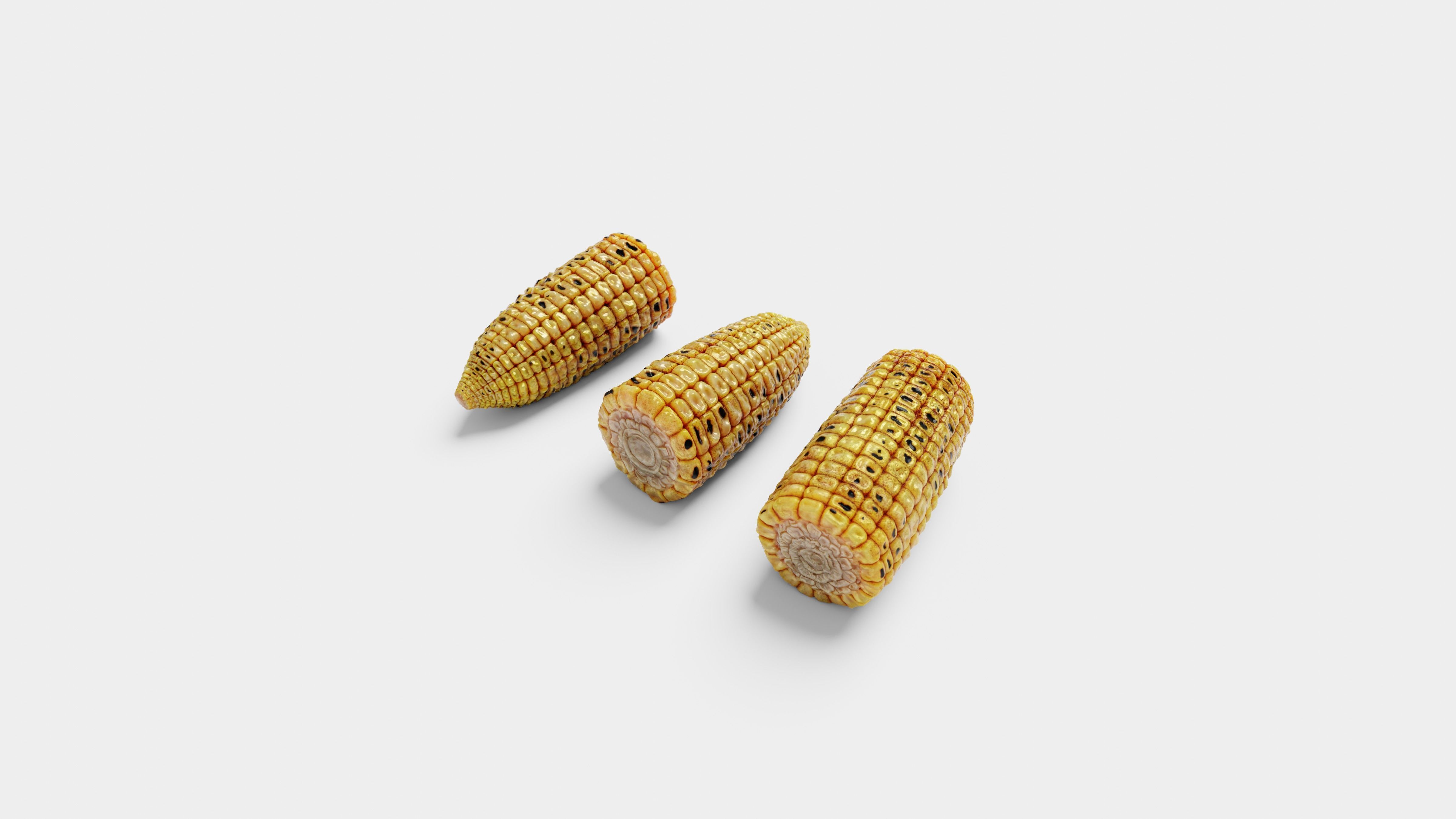 Grilled Corn - High Poly 3D Model 3D model_9