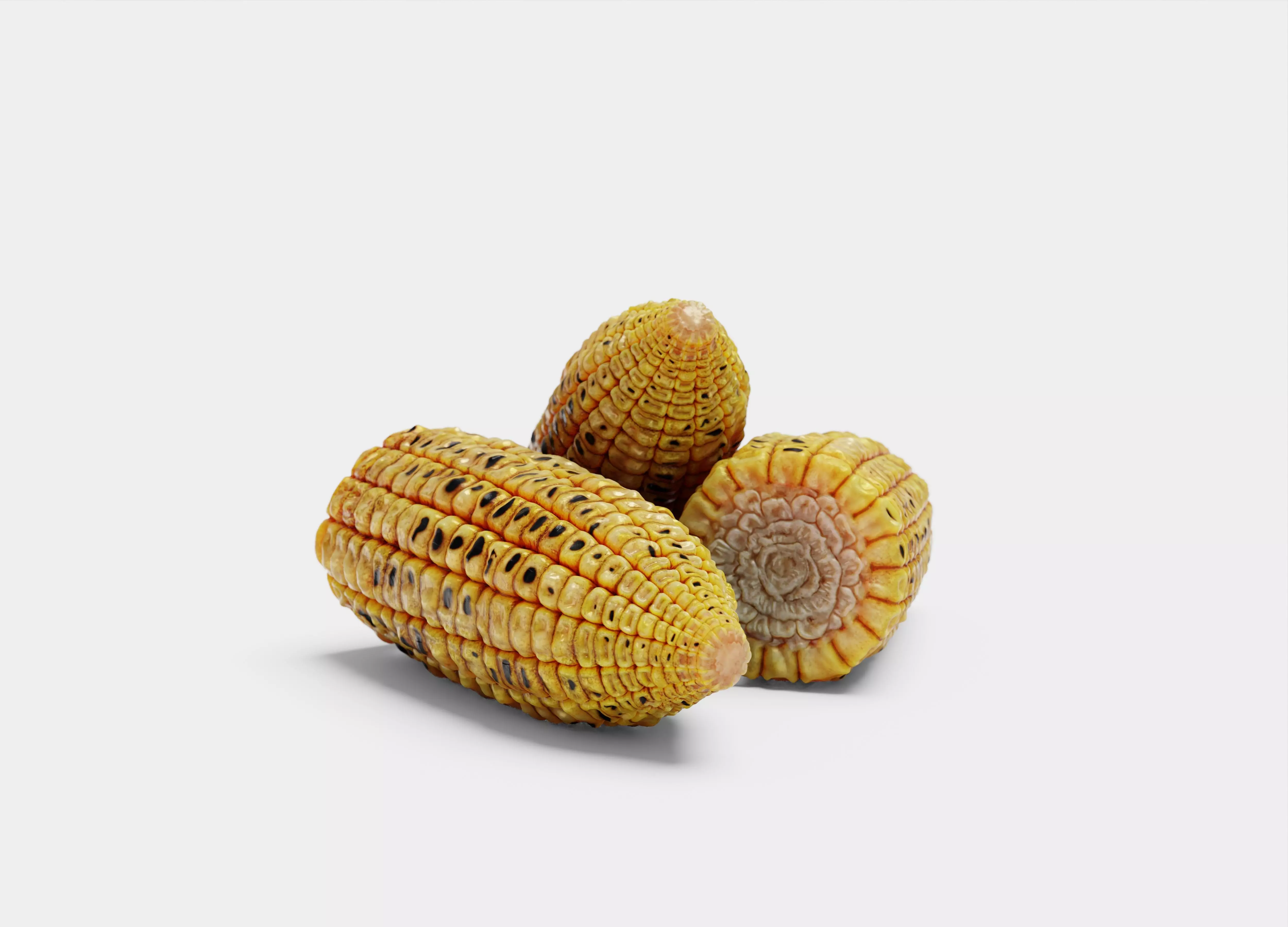 Grilled Corn - High Poly 3D Model 3D model_0