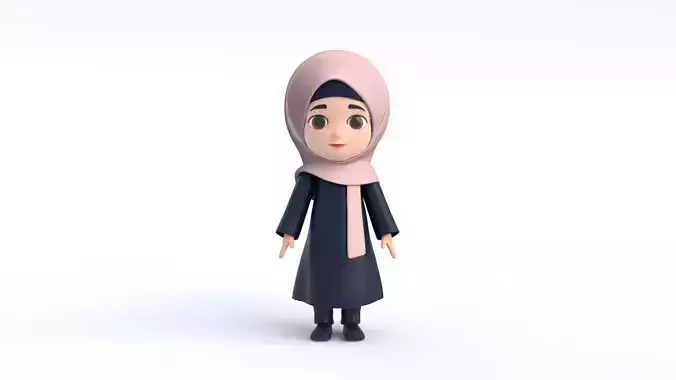 Cartoon Arab Girl