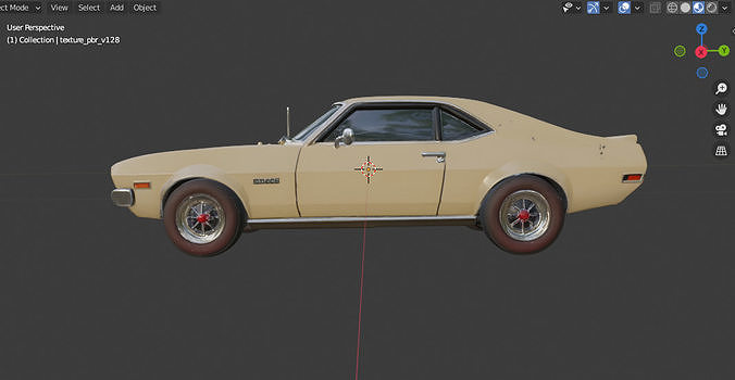 AMC AMX 1968  3D model 2
