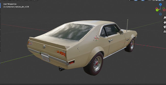 AMC AMX 1968  3D model 7