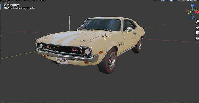 AMC AMX 1968  3D model 5