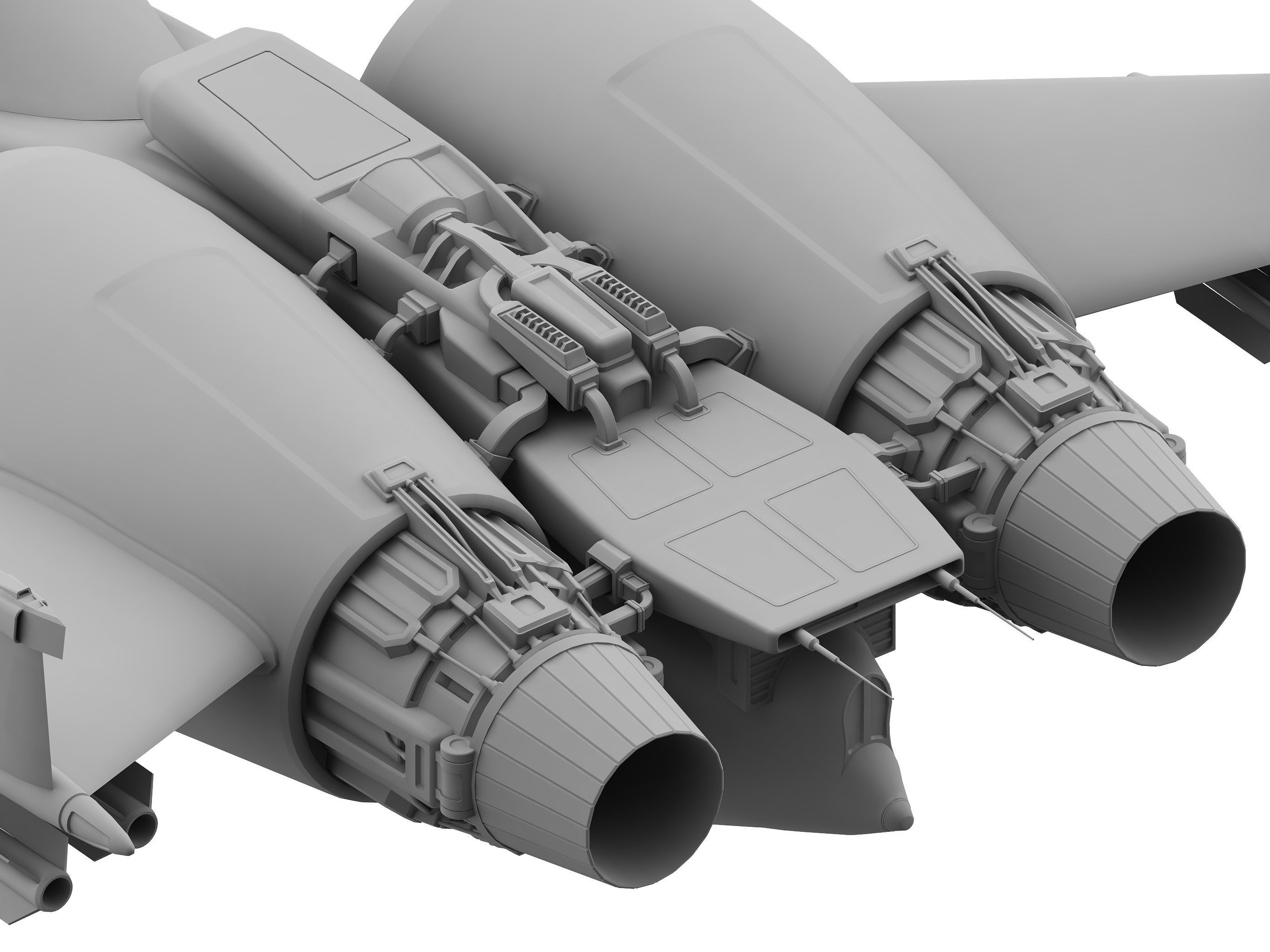 military unmanned aerial vehicle  Low-poly 3D model_4