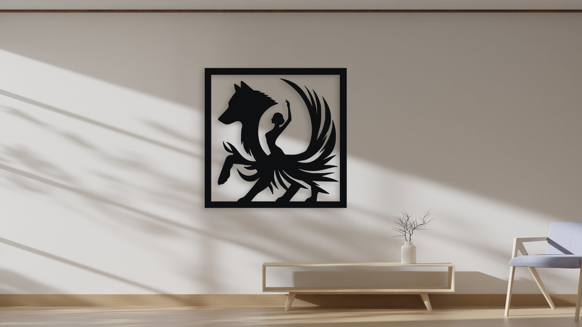 Majestic Bison Head Wall Decor Art - Laser Cut 3D Print Ready 3D model_4