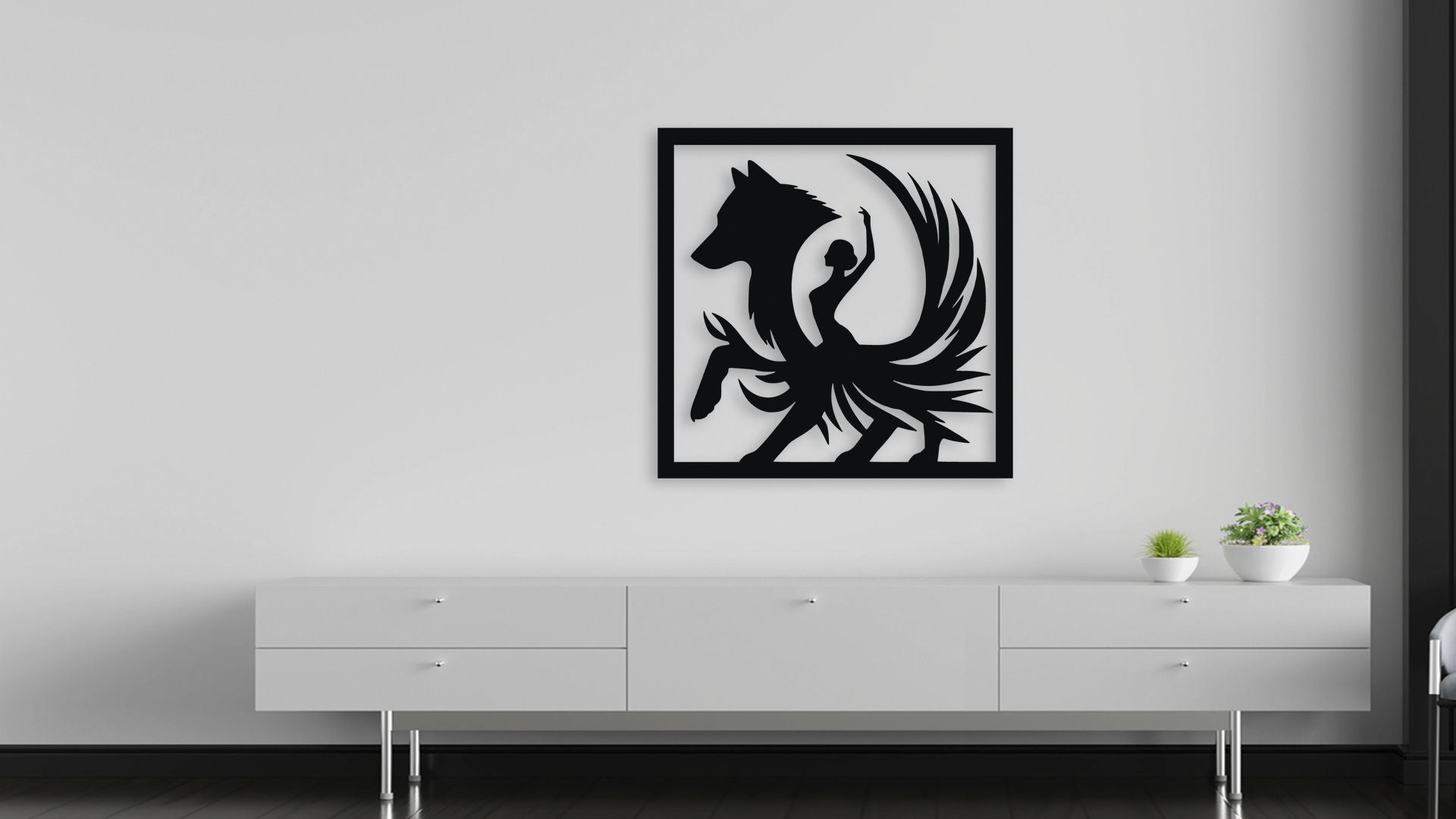 Majestic Bison Head Wall Decor Art - Laser Cut 3D Print Ready 3D model_5