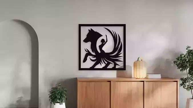 Majestic Bison Head Wall Decor Art - Laser Cut 3D Print Ready