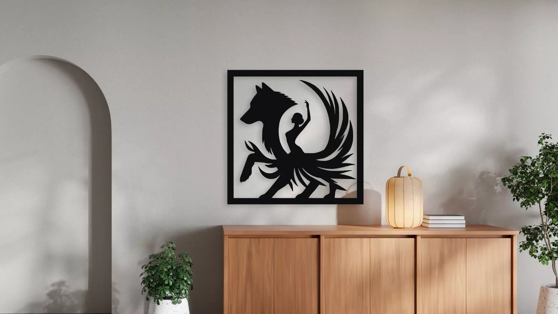 Majestic Bison Head Wall Decor Art - Laser Cut 3D Print Ready 3D model_0