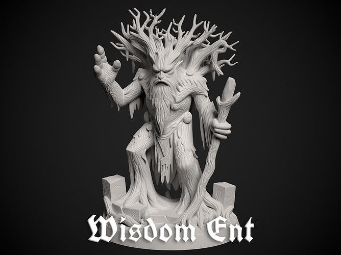 Miniature of Wisdom Tree Ent - 3d print model 3D print model
