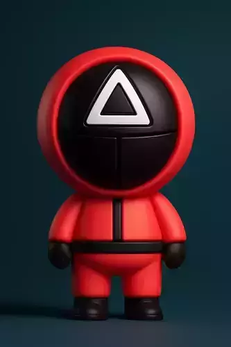 Squid Game Guard Triangle Mask