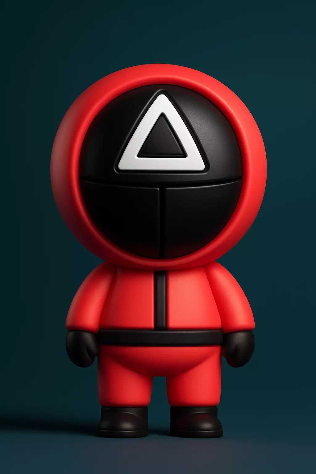 Squid Game Guard Triangle Mask 3D print model_0