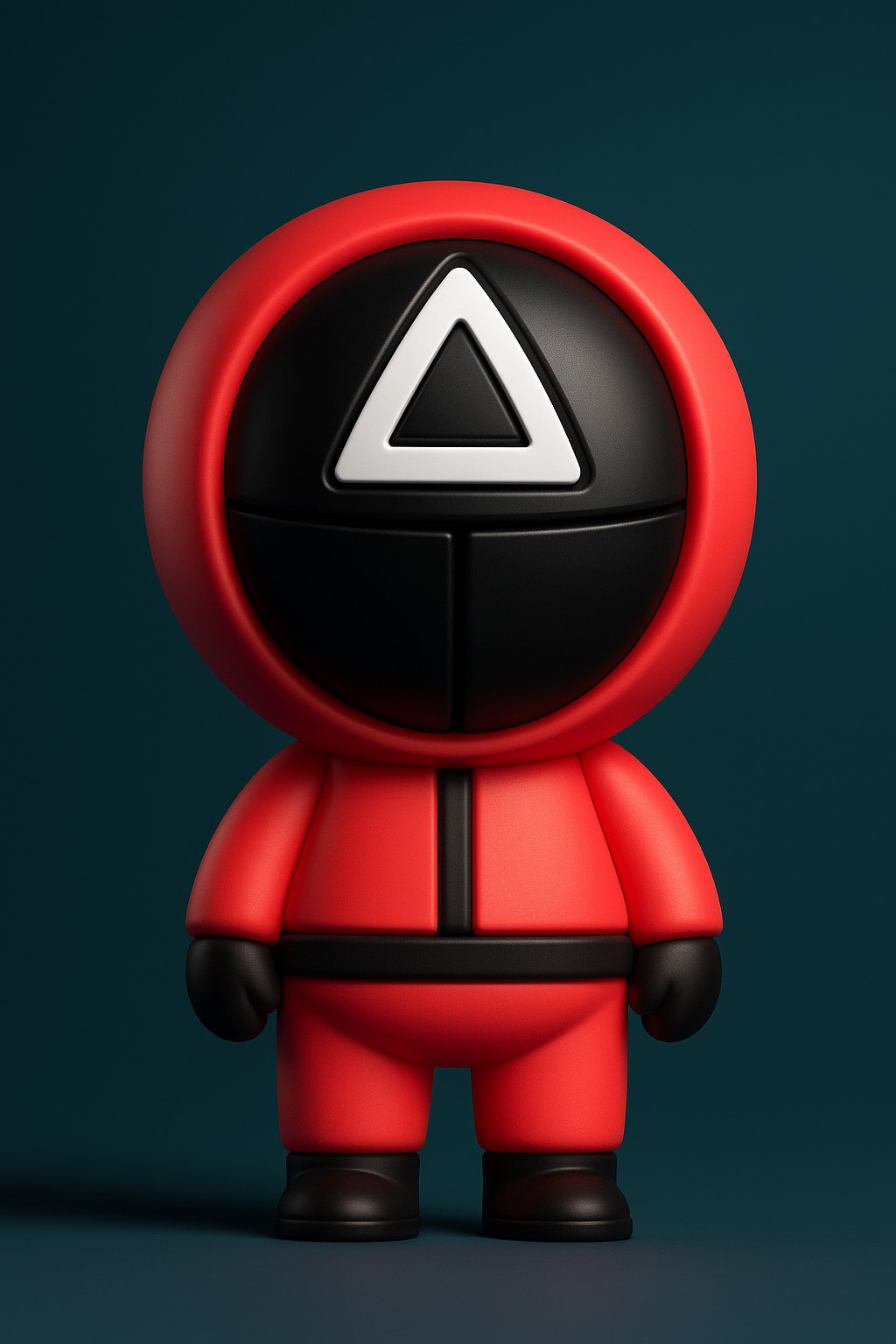 Squid Game Guard Triangle Mask 3D print model_1