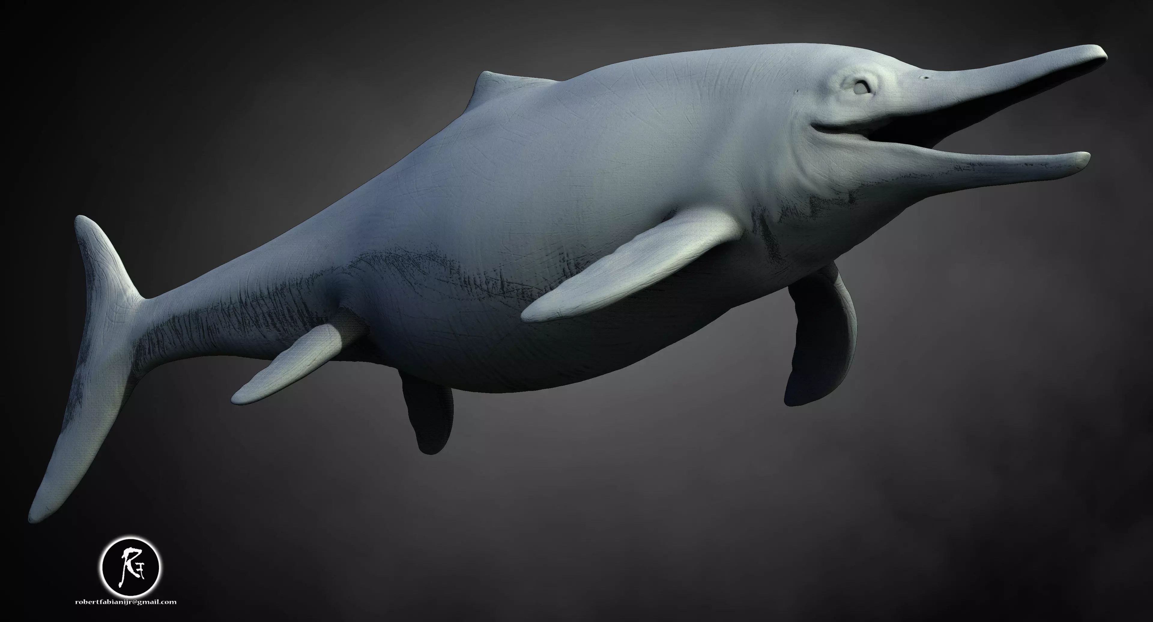 Temnodontosaurus 3D print model_0