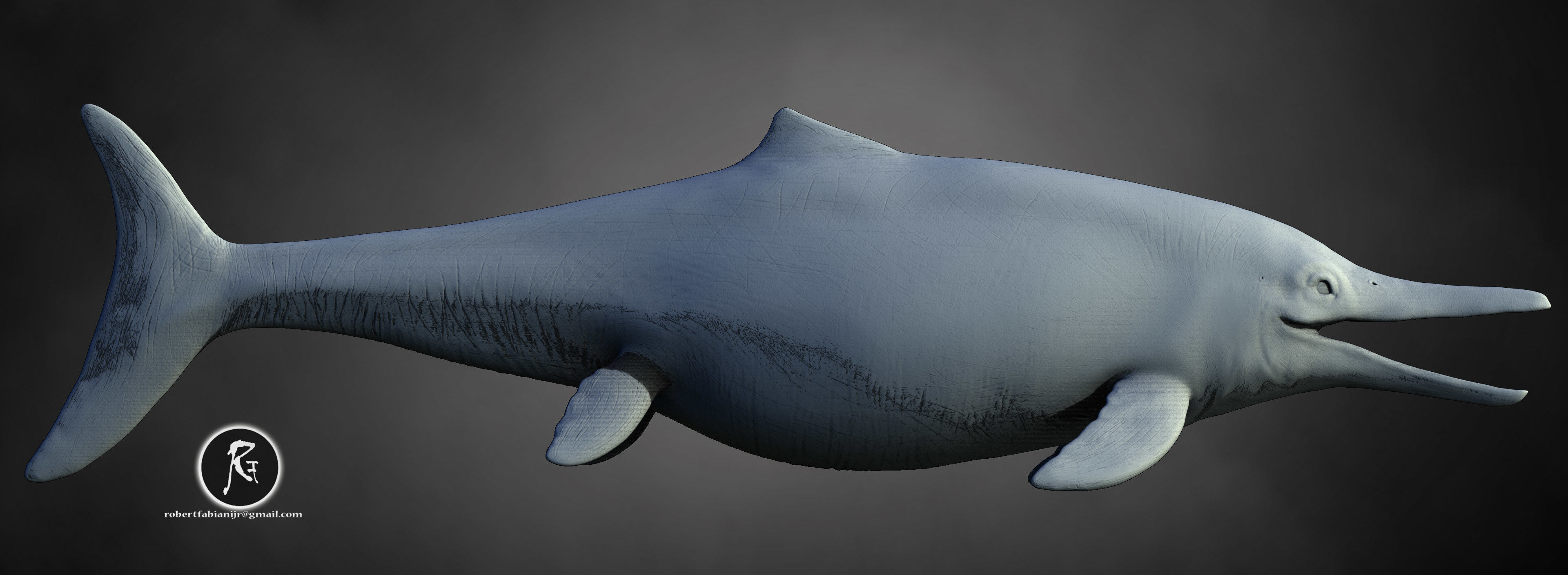 Temnodontosaurus 3D print model_1