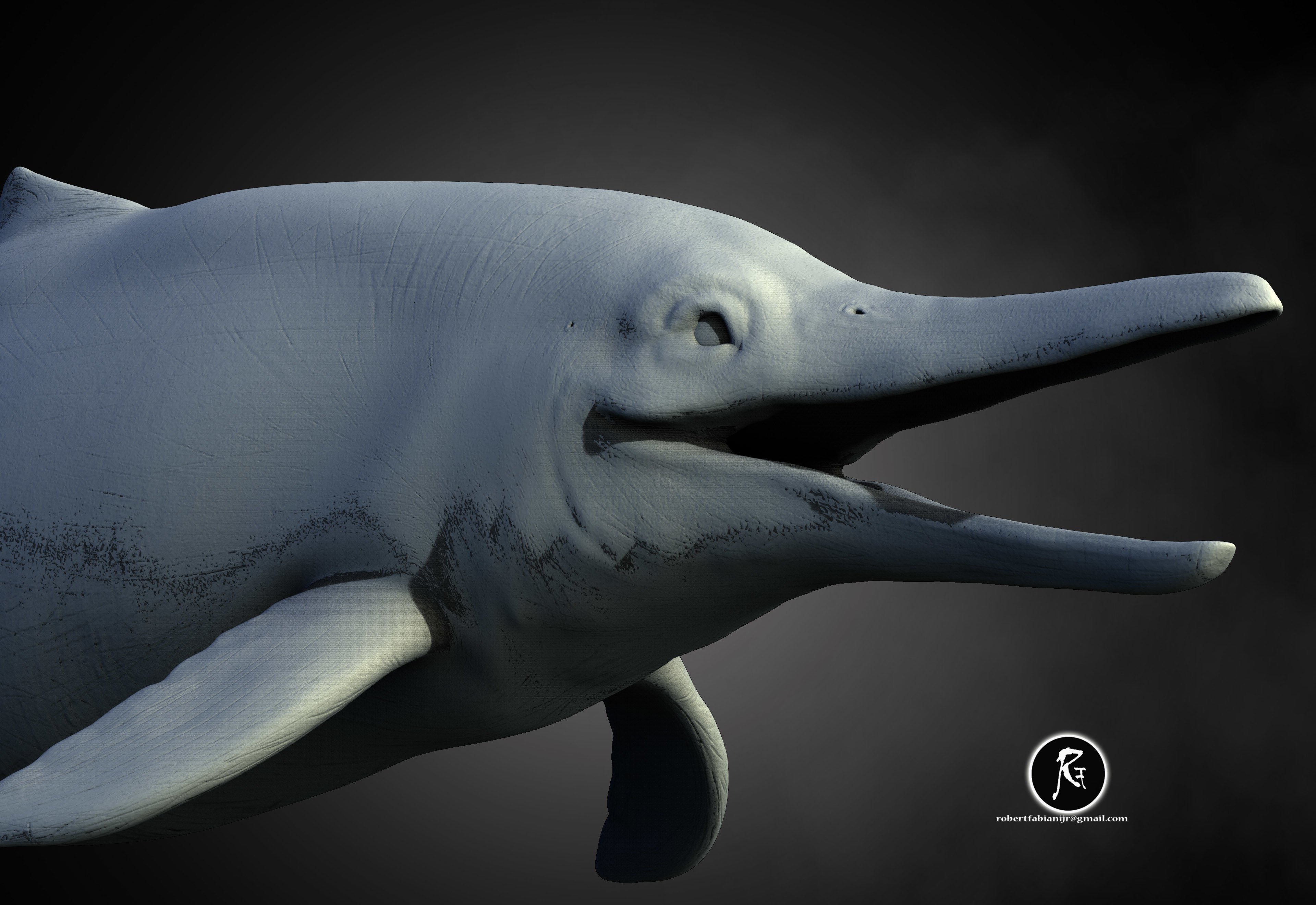 Temnodontosaurus 3D print model_2